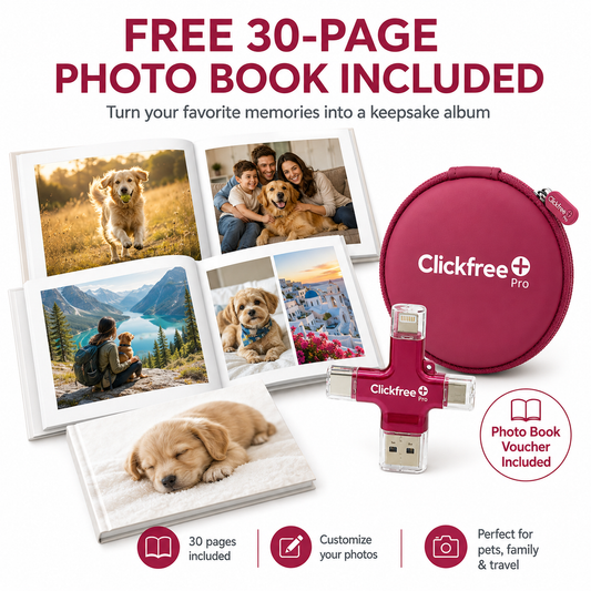 Clickfree Pro Edition w/ Custom Photo Book & Unlimited AI Credits