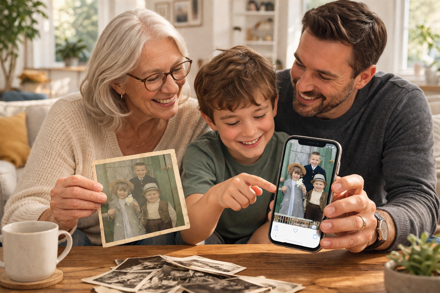 SHARE MEMORIES WITH FAMILY